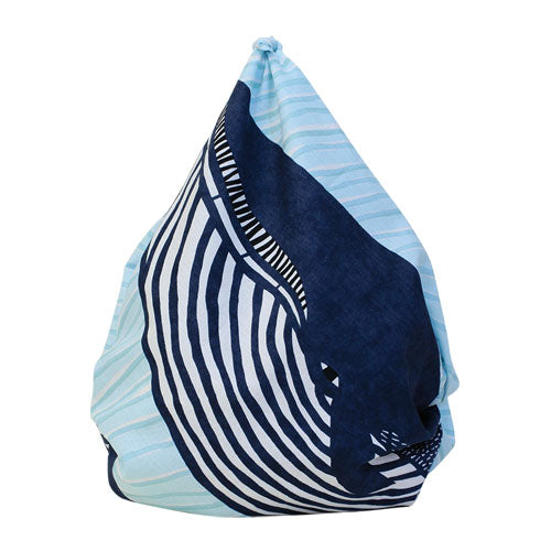 Furoshiki 40"- kata kata Whale Blue