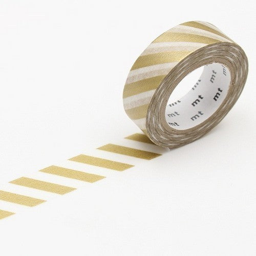 Washi Tape 15mm - Stripe Gold