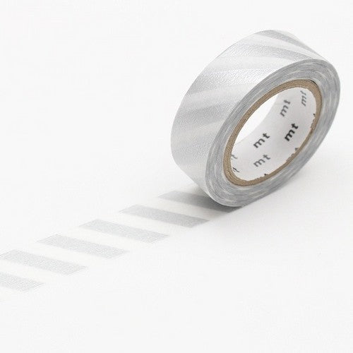 Washi Tape 15mm - Stripe Silver