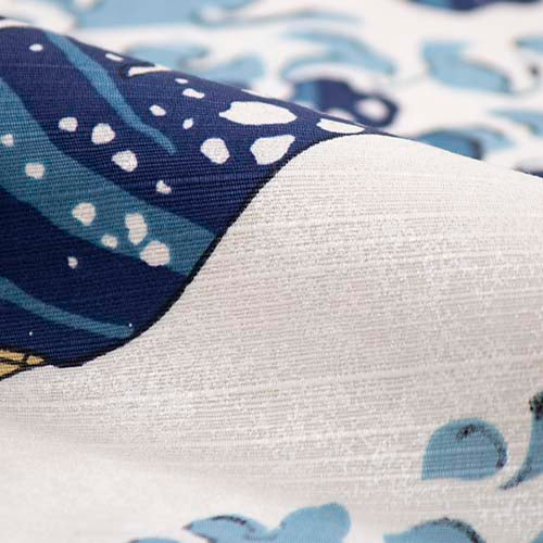 Furoshiki 41"- Ukiyoe The Great Wave Hokusai Katsushika Beige