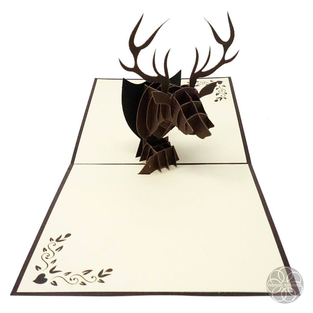 3D Pop-up Card - Deer Head