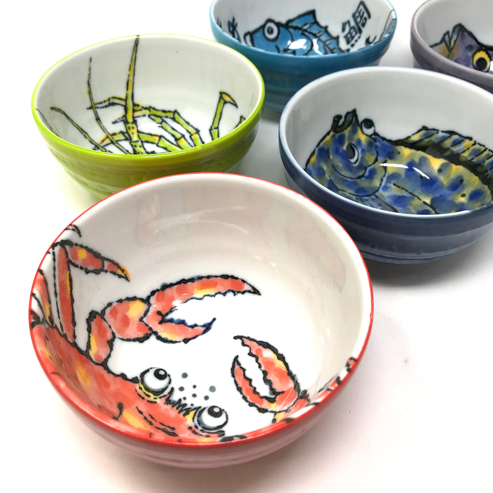 Rice Bowls - Ocean (Set of 5)
