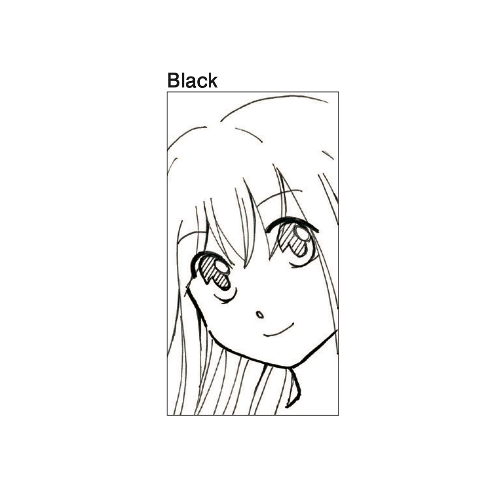 ZIG Cartoonist Mangaka set - A set of 3 sizes of black