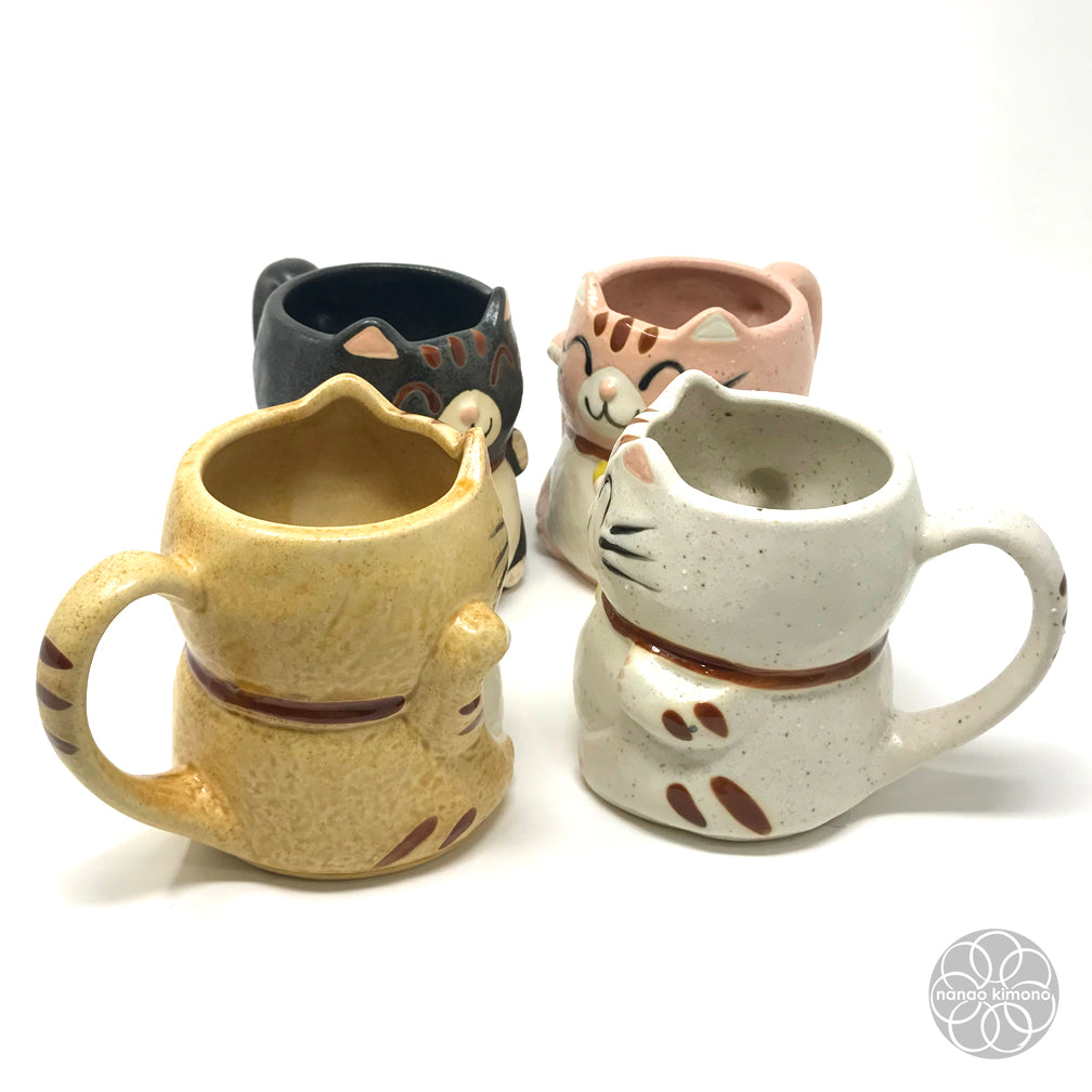 Mug - Maneki Neko White