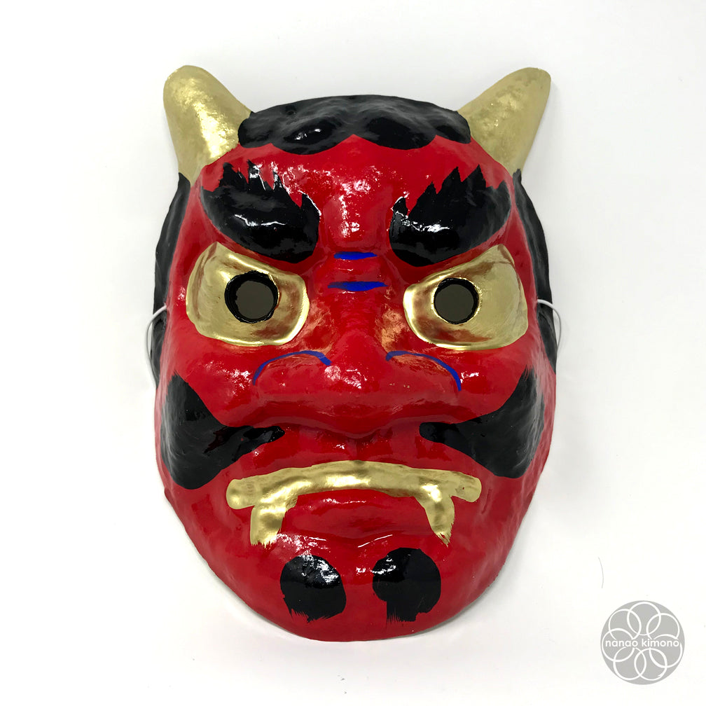 Wearable Face Mask - Red Demon (Oni) kimono