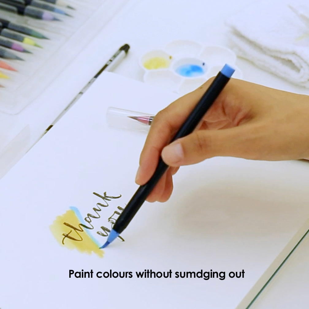 SAI Watercolour Brush Pen - Vivid Japanese Traditional Colours Set