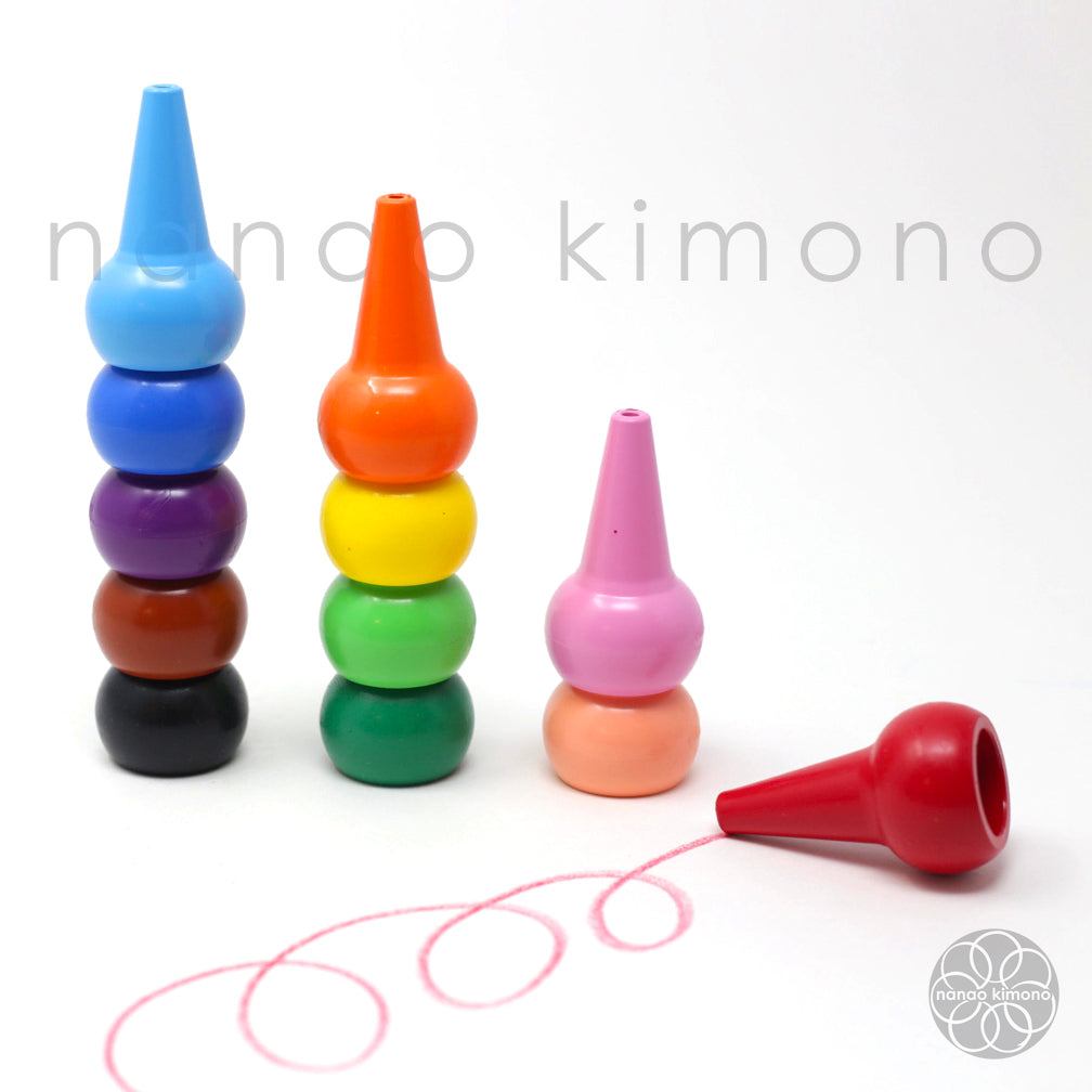 Baby Color Stackable Crayons - 12 Basic Color Set