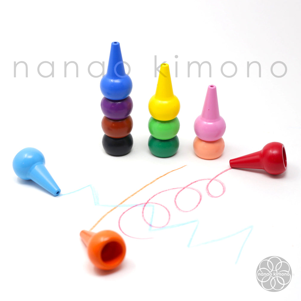 Baby Color Stackable Crayons - 12 Basic Color Set