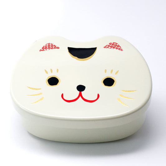 Cat Face White Bento Box 500ml