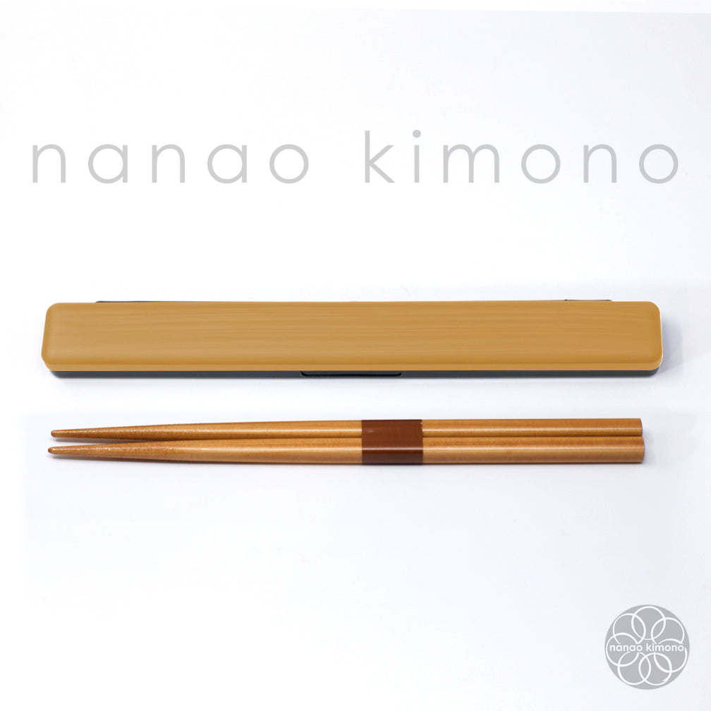 Chopsticks & Case - Mokume White
