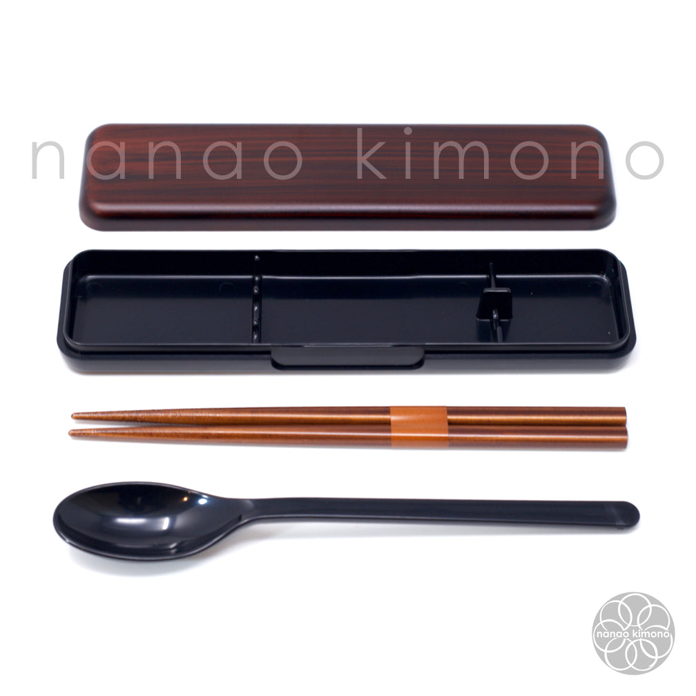 Chopsticks/Spoon & Case - Mokume