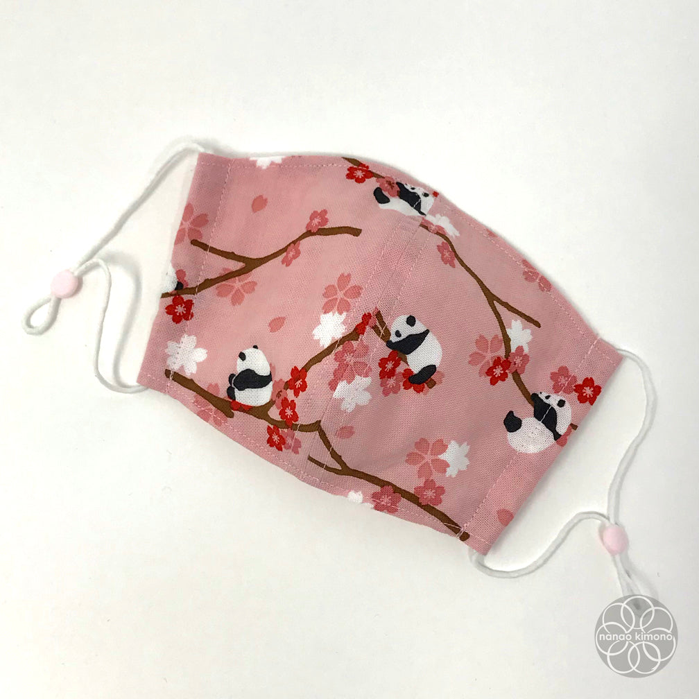 M Tenugui Face Mask - Sakura Panda Pink