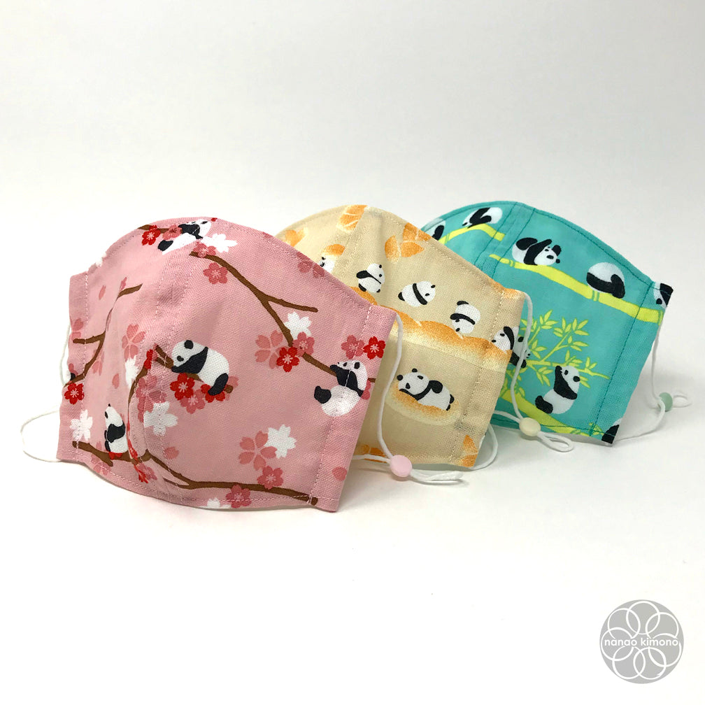 M Tenugui Face Mask - Bamboo Panda Green
