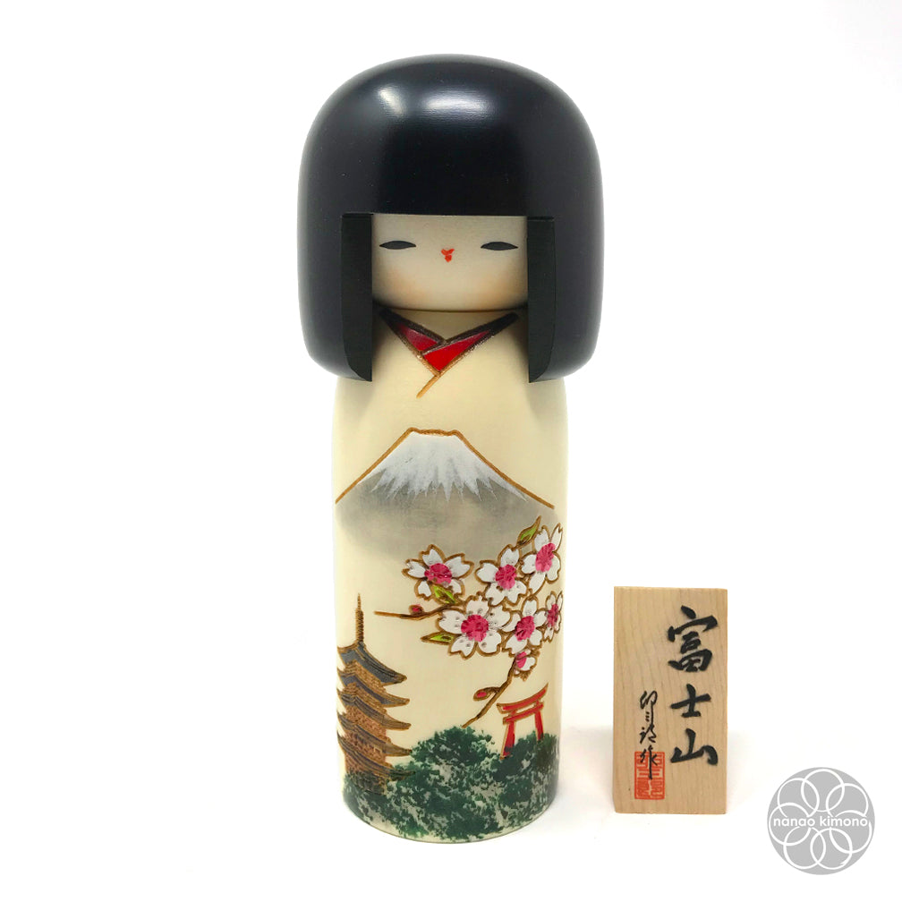 Kokeshi Doll - Mt. Fuji