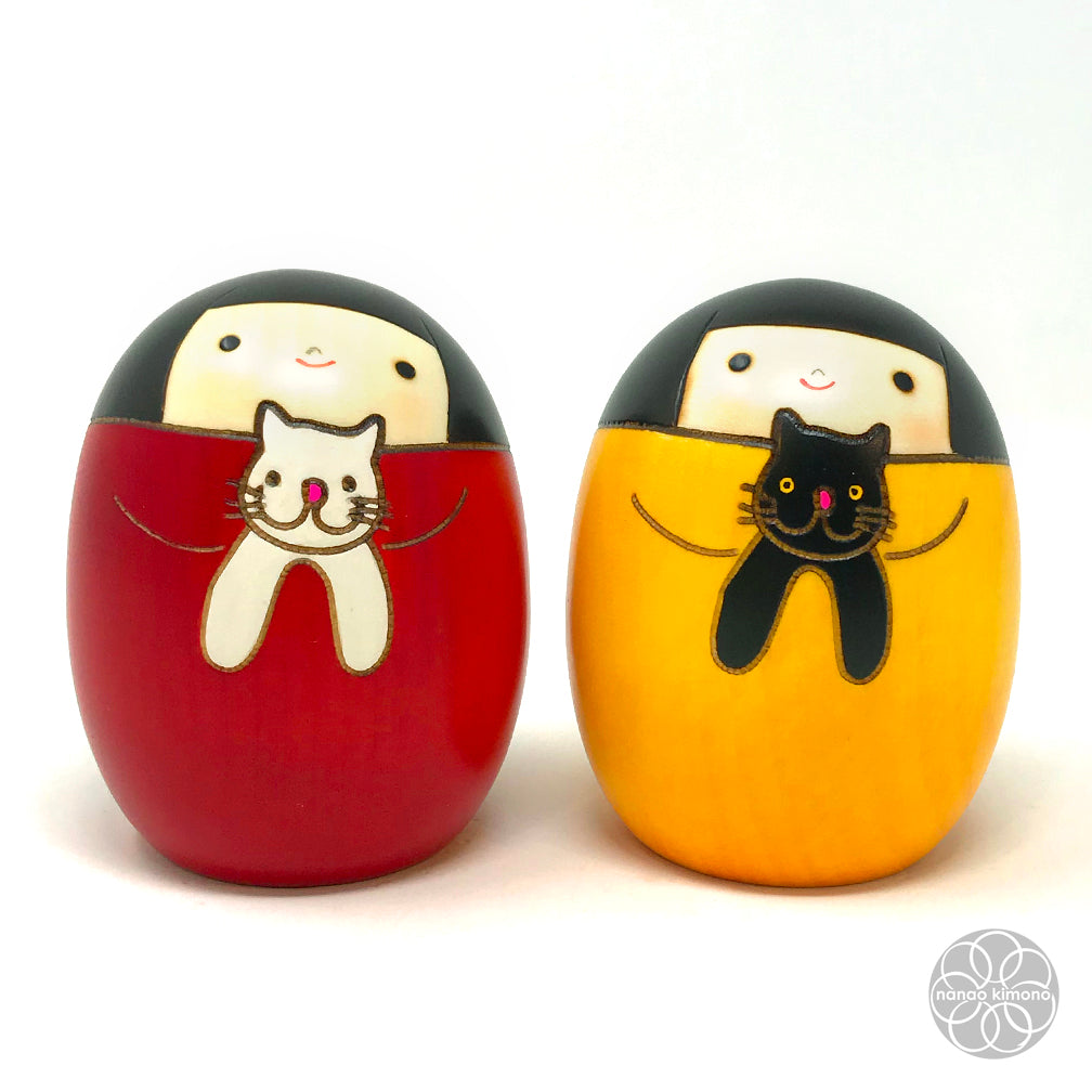 Kokeshi Doll - Black Cat (Neko no Kuro)