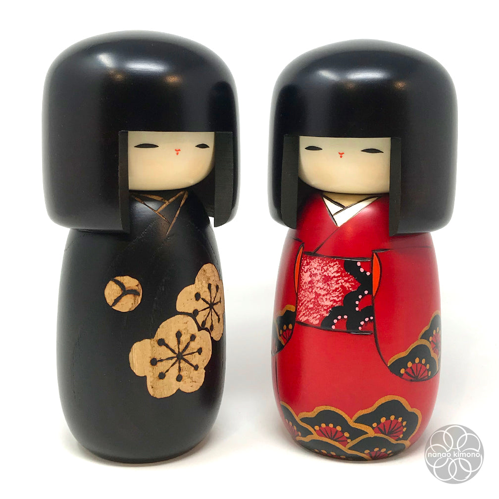 Kokeshi Doll - Lucky Plum Blossom (Kobai)