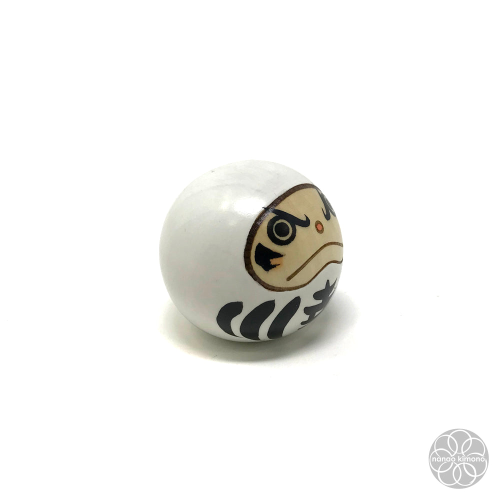 Kokeshi Doll - Happy Daruma White