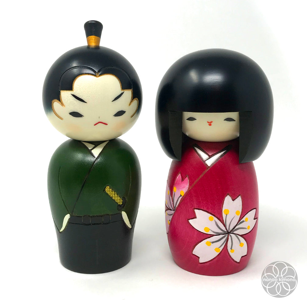 Kokeshi Doll - Waka Samurai