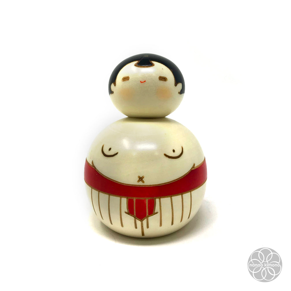 Kokeshi Doll - Sumo Red