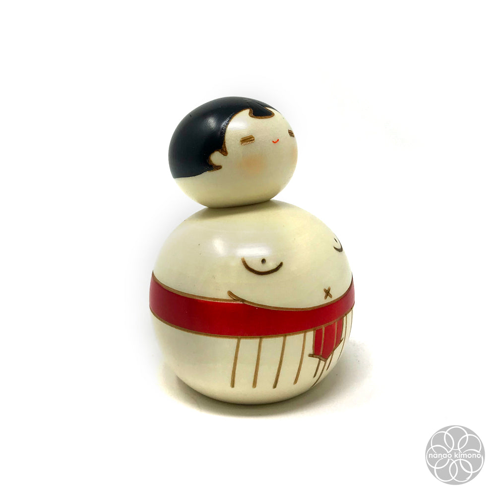 Kokeshi Doll - Sumo Red