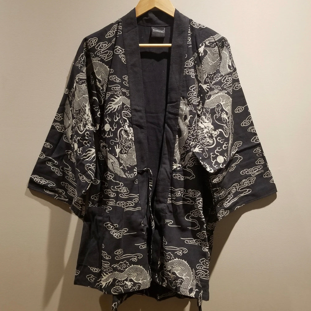 Noragi Kimono - Black Dragon