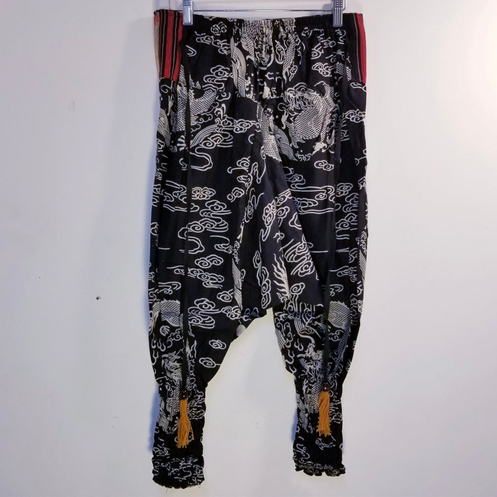 Ninja Pants - Black Dragon Cloud