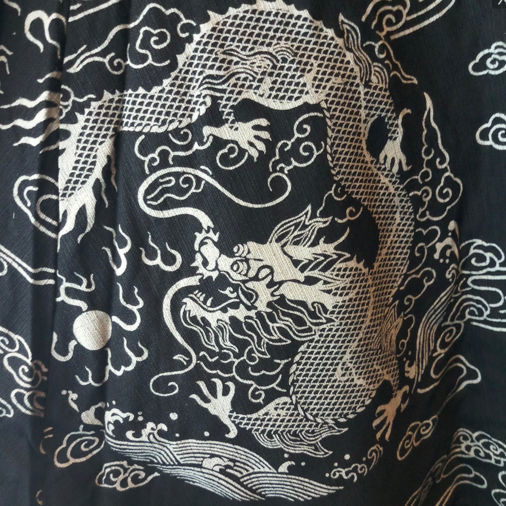 Long Skirt - Black Dragon