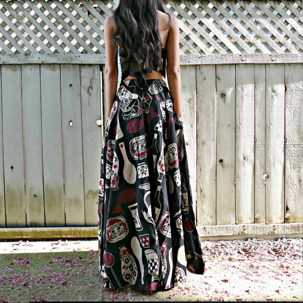 Long Skirt - Sake Japanese Art