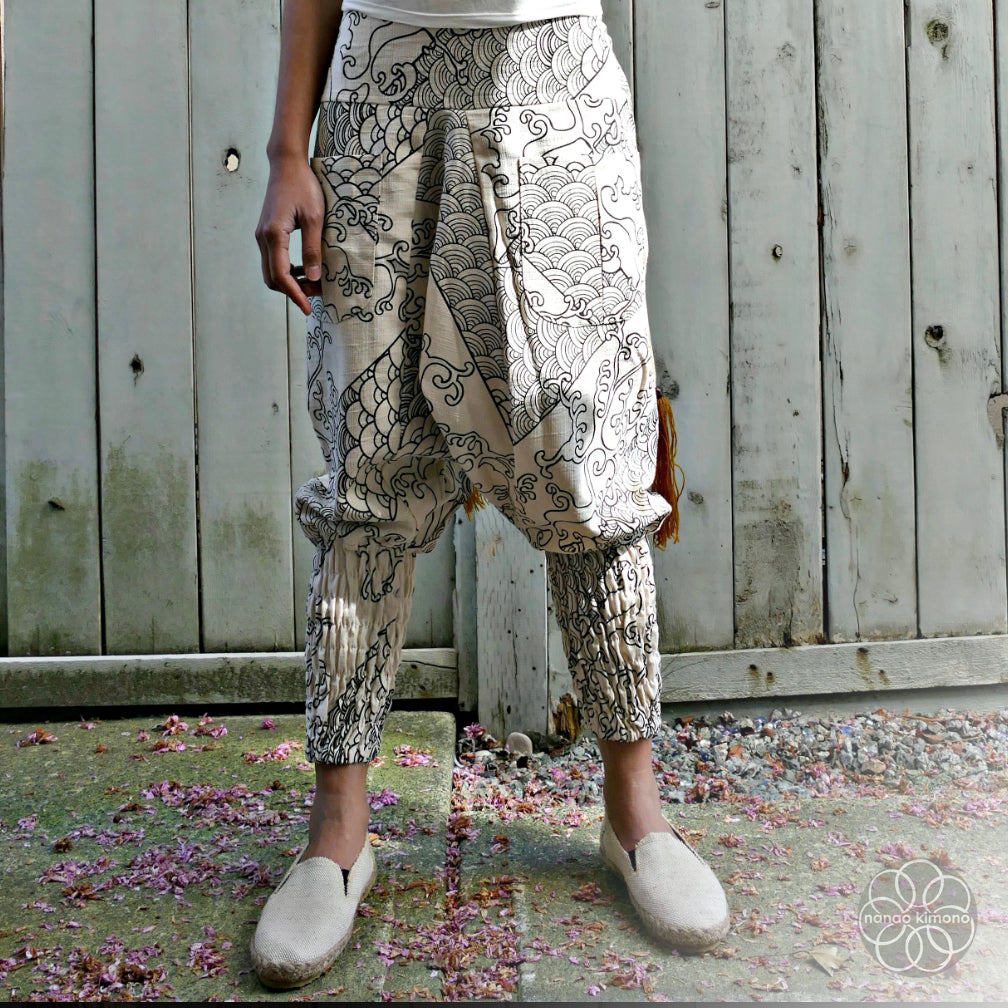 Gauze Yoga Pants, Handmade, Women's 100% Cotton Clothing – Cotton