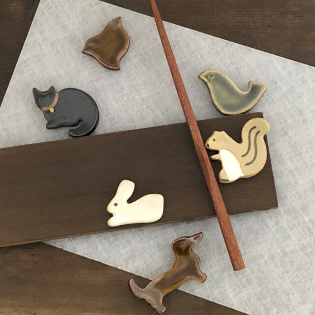 Chopstick Rest - Rabbit (White)