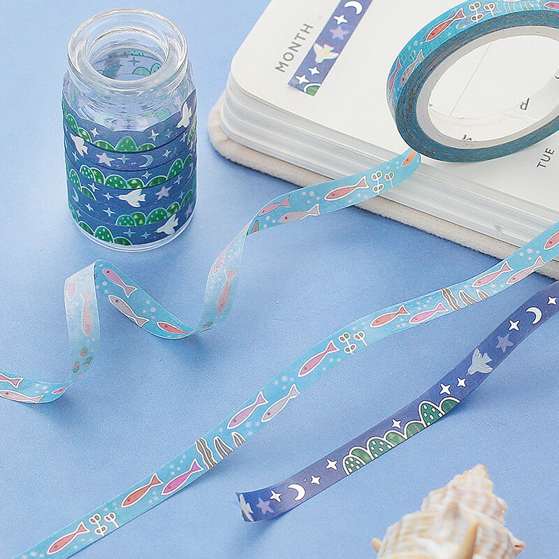 Foil stamping Under Water Washi Tape - 5mm