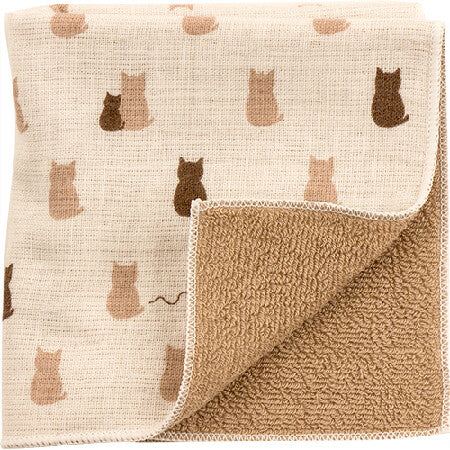 Hand Towel - Cat Brown