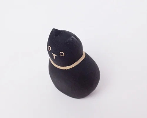 Wooden Animal - Black Cat (Baby)