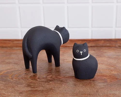 Wooden Animal - Black Cat (Baby)