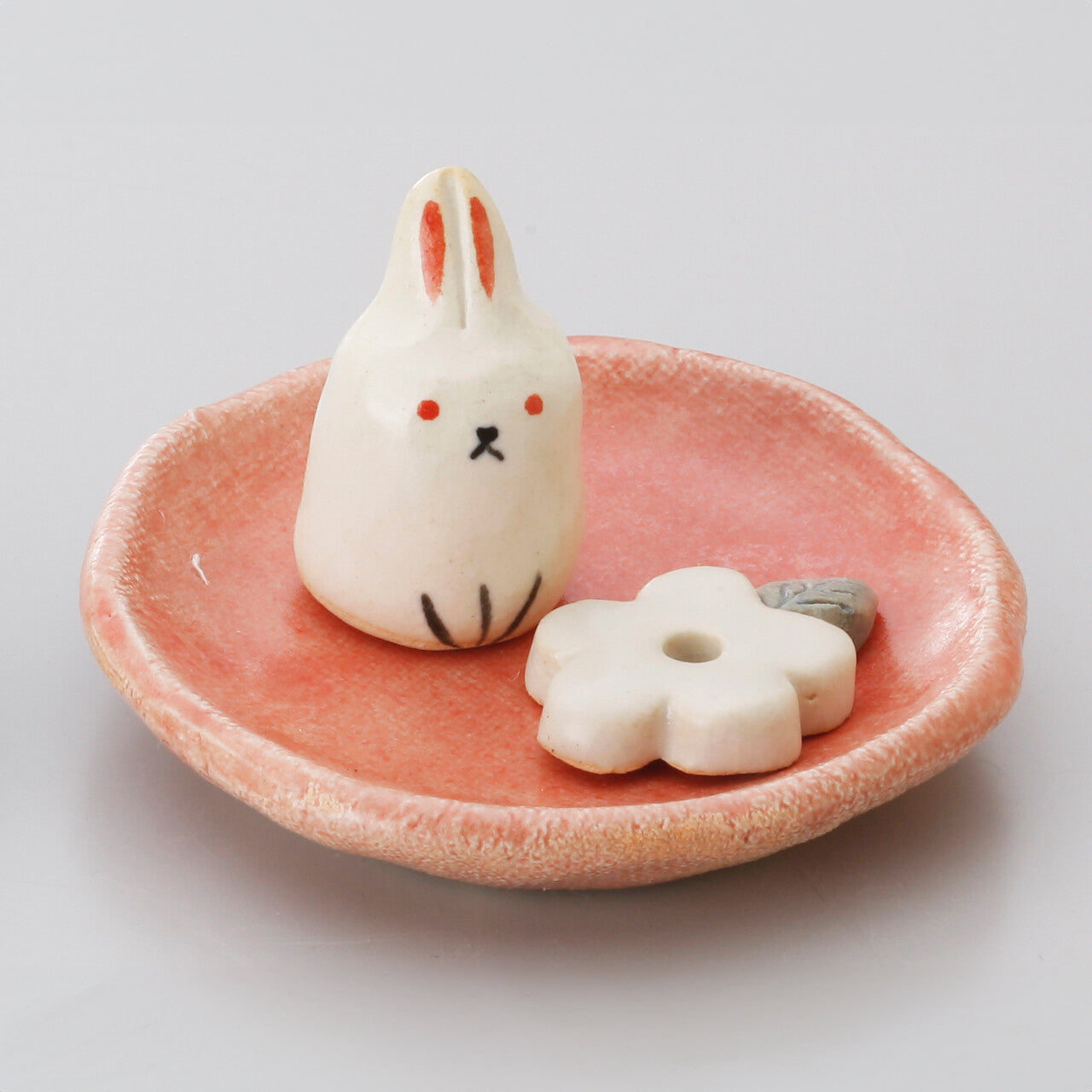 Incense Holder - Rabbit with Flower