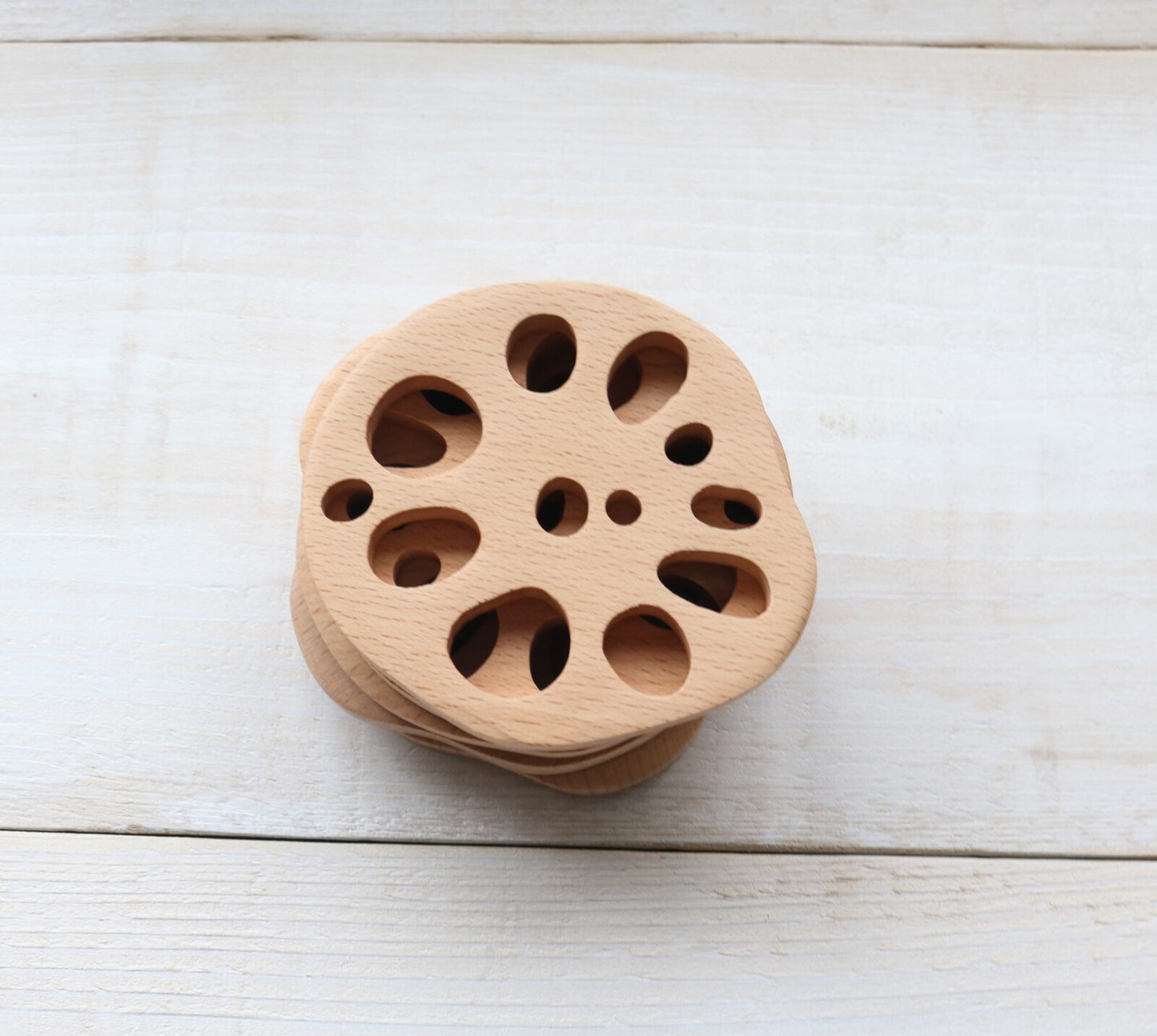 Coaster - Wooden Lotus Root