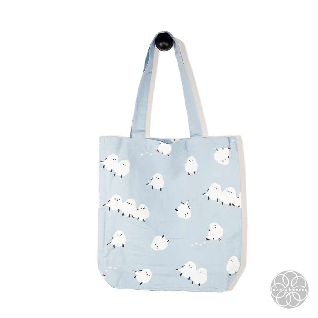 Tote Bag A4 - Long-tailed Tit Baby Blue