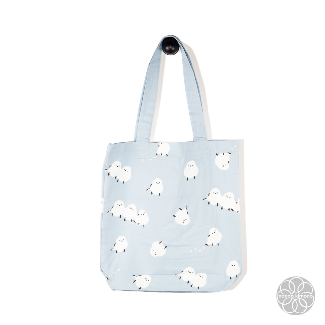 Tote Bag A4 - Long-tailed Tit Baby Blue