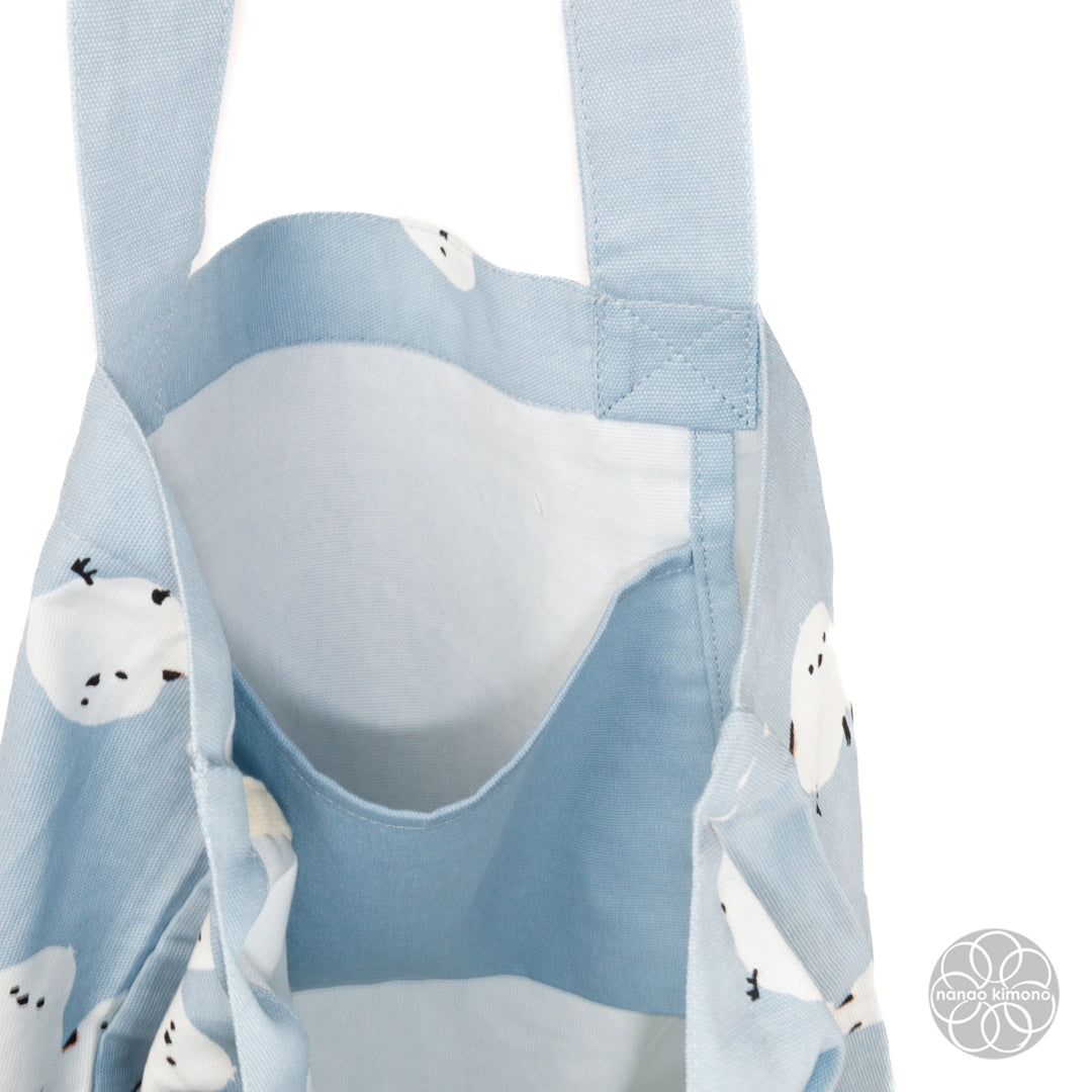 Tote Bag A4 - Long-tailed Tit Baby Blue