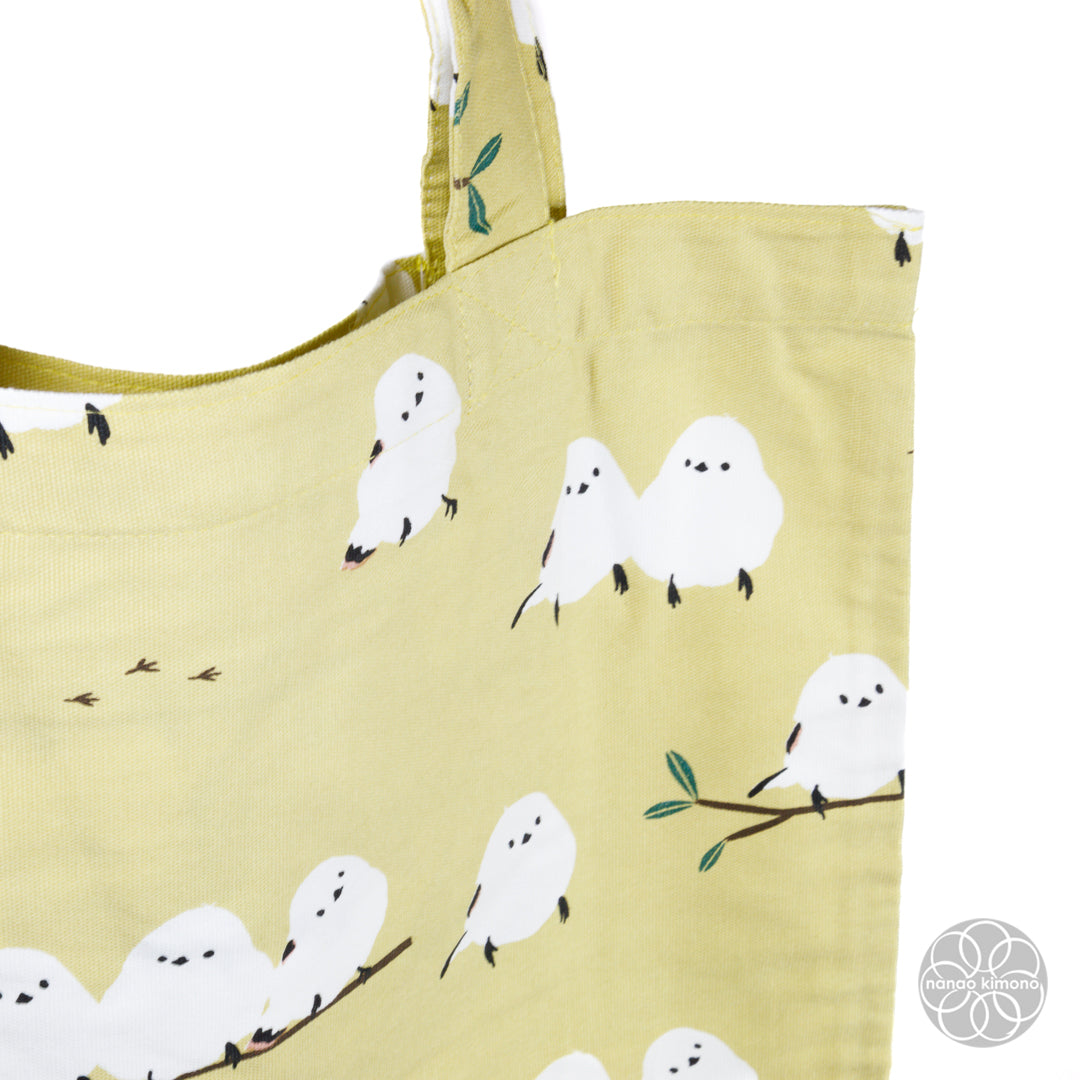 Tote Bag A4 - Long-tailed Tit Dark Yellow