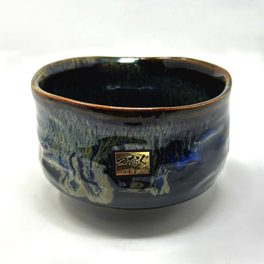 Matcha Cup - Black Blue Flow