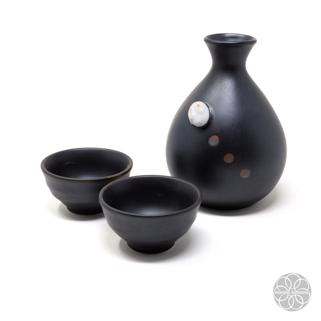 Sake Set - Rabbit Black