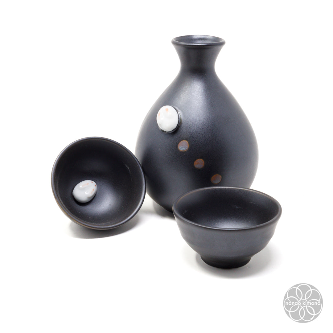 Sake Set - Rabbit Black