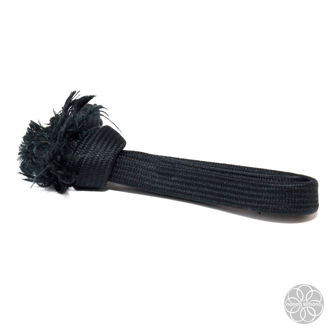 Men's Kimono Accessory - Haori Himo Black