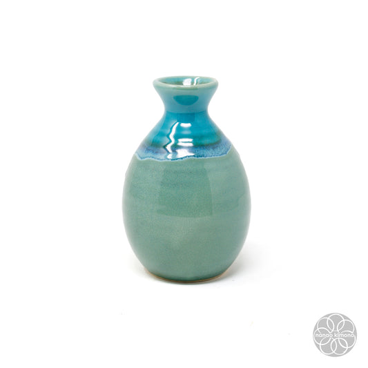 Sake Bottle - Blue Green