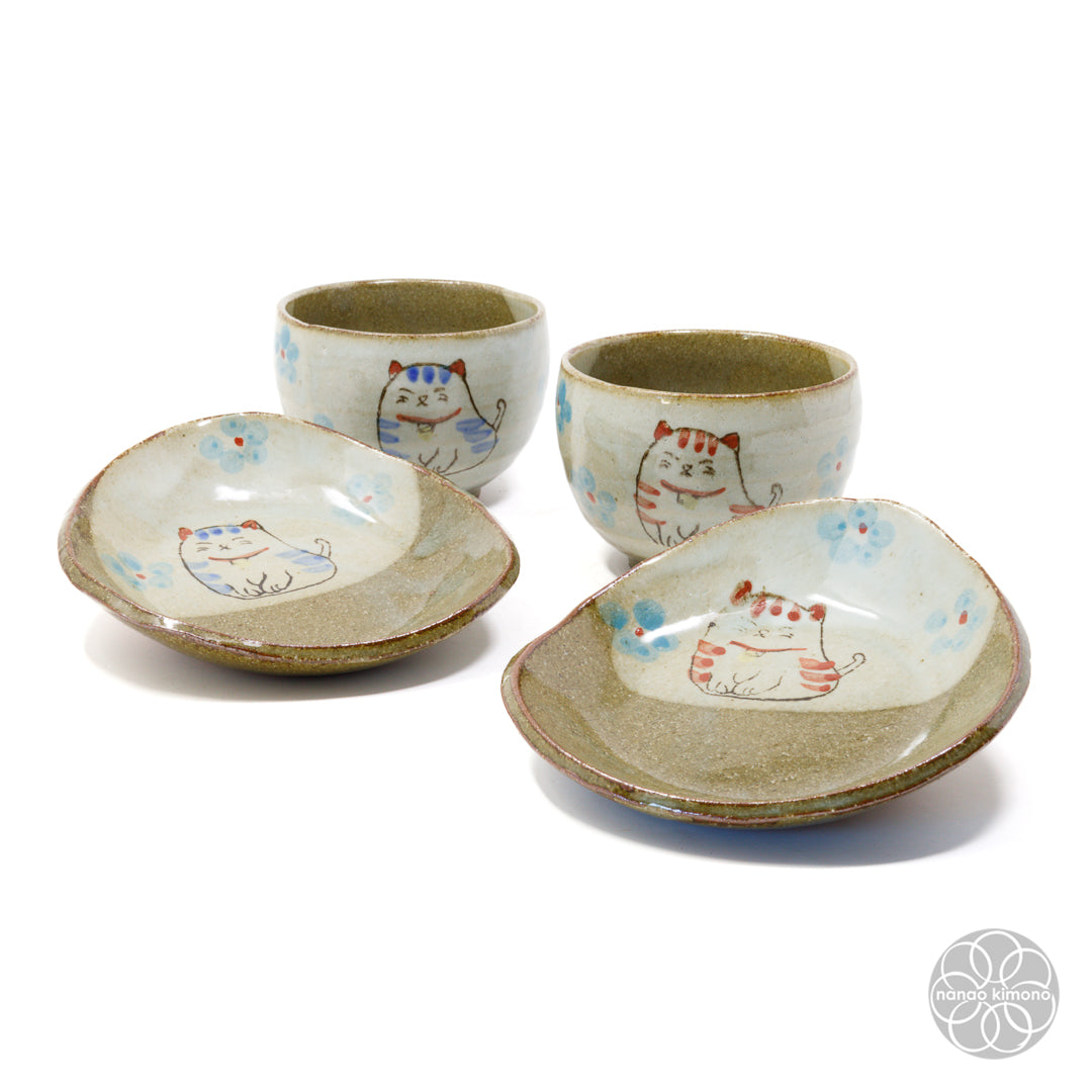 Tea Set - Cat Blue Cup + Saucer