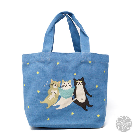 Tote Bag S - Cats in The Blue Sky