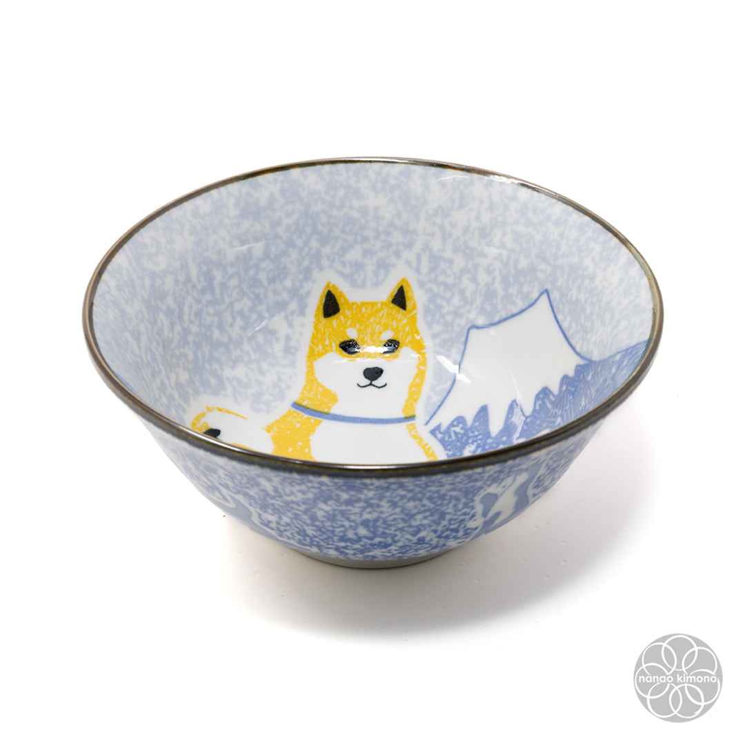 Bowl - Shiba Mt. Fuji Blue