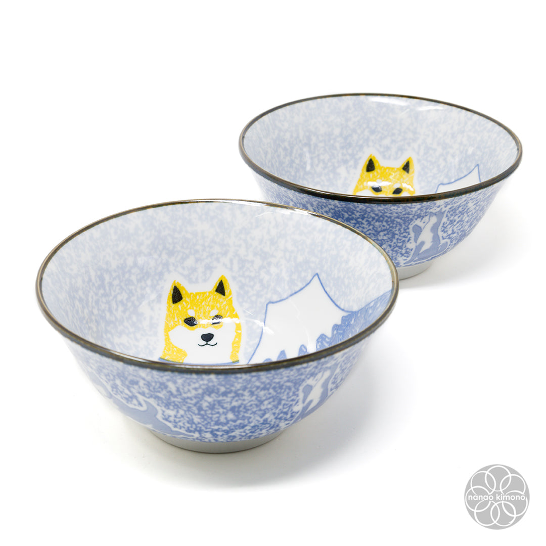 Bowl - Shiba Mt. Fuji Blue