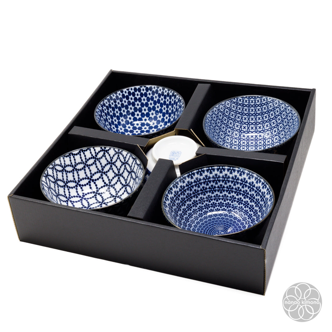 Rice Bowls - Sometsuke Egawari (Set of 5)